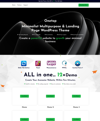 极简主义多用途与着陆页