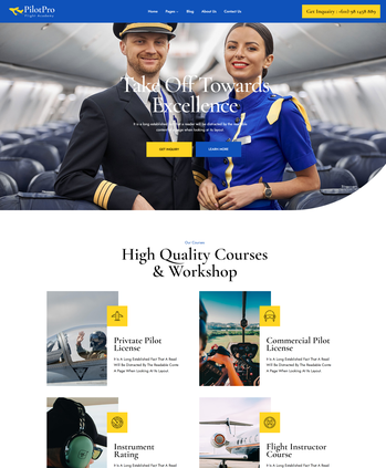 私人航空租赁和飞行学校多功能