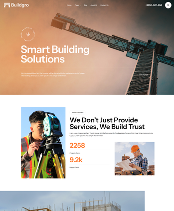 建筑与施工公司多功能